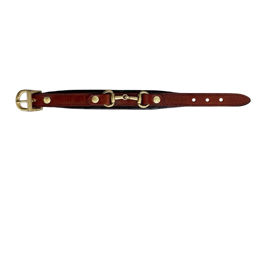 Noble Outfitters Snaffle Bit Bracelet Leather Equestrian Horse - Picture 8 of 10